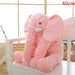 LARGE PLUSH ELEPHANT SLEEPING PILLOW - Indigo-Temple