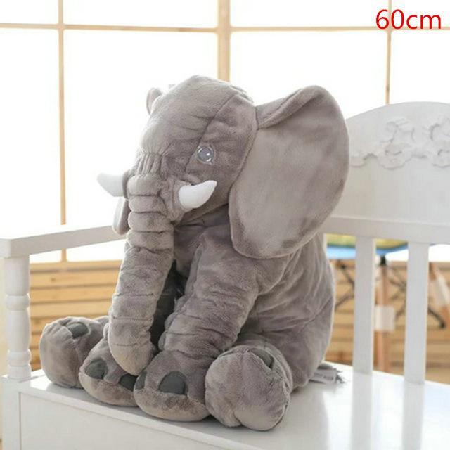 LARGE PLUSH ELEPHANT SLEEPING PILLOW - Indigo-Temple
