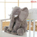 LARGE PLUSH ELEPHANT SLEEPING PILLOW - Indigo-Temple