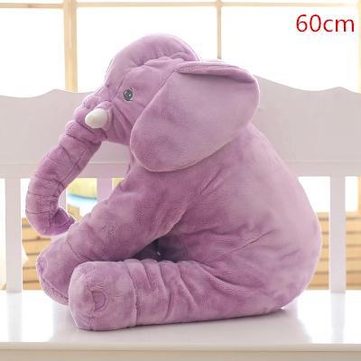 LARGE PLUSH ELEPHANT SLEEPING PILLOW - Indigo-Temple