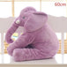 LARGE PLUSH ELEPHANT SLEEPING PILLOW - Indigo-Temple