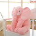 LARGE PLUSH ELEPHANT SLEEPING PILLOW - Indigo-Temple