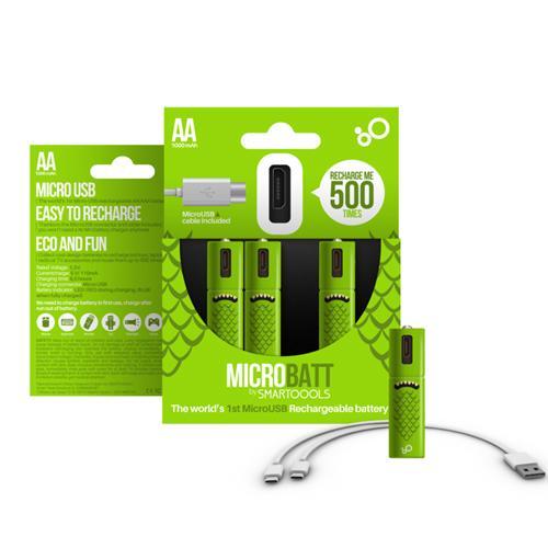 Mirco USB Rechargeable Batteries - Indigo-Temple