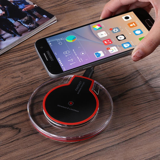 Universal Qi Wireless Charging Pad + Receiver - Indigo-Temple