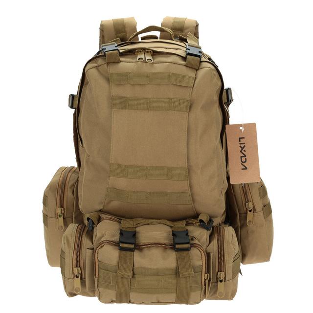 3 in 1  Military Tactical Molle Backpack - Indigo-Temple