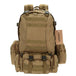 3 in 1  Military Tactical Molle Backpack - Indigo-Temple