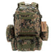 3 in 1  Military Tactical Molle Backpack - Indigo-Temple