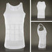 Men's Body Slimming Under-Vest - Indigo-Temple