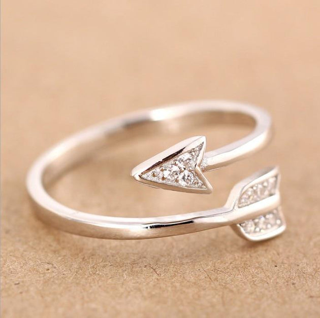 Cupid's Arrow Women's Adjustable Ring - Indigo-Temple