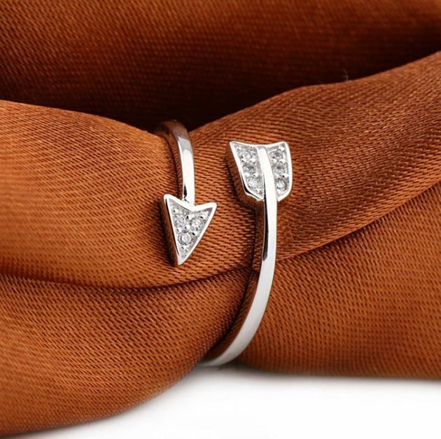 Cupid's Arrow Women's Adjustable Ring - Indigo-Temple