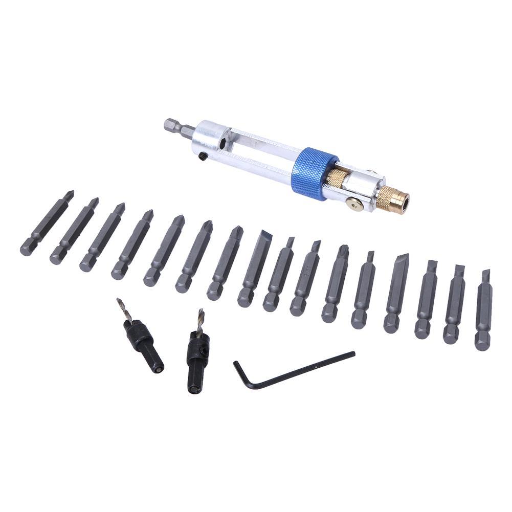 FlipBIt™ - 20 Pcs Multi-Drill & Screwdriver Set - Indigo-Temple