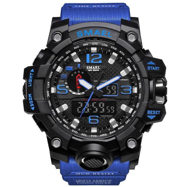ZR - 660 SMAEL™ Waterproof & Shockproof Tactical Watch - Indigo-Temple