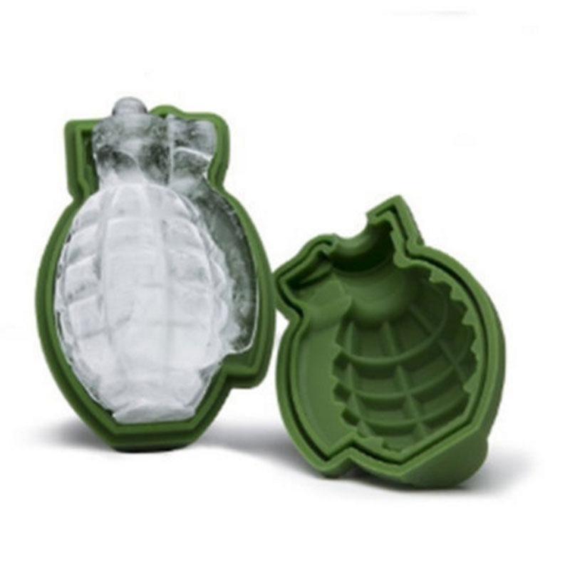 Grenade Shape Ice Cube Mold (2 sets) - Indigo-Temple