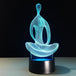 3D MEDITATION YOGA NIGHT LAMP - Indigo-Temple