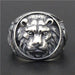 Lebre -  Round Lion Ring - Indigo-Temple