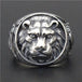 Lebre -  Round Lion Ring - Indigo-Temple