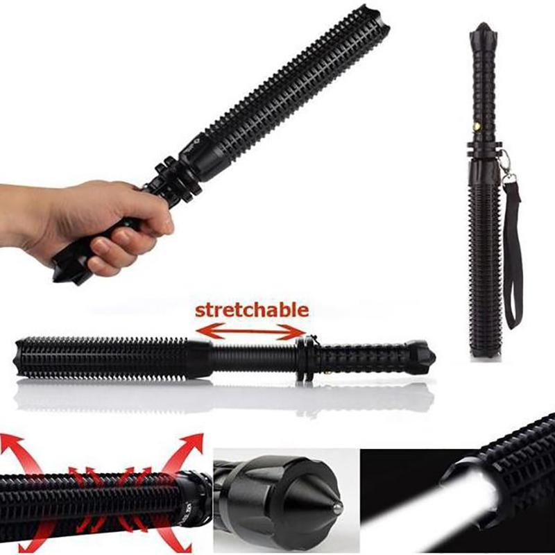 Telescoping Tactical Led Torch Baton - Indigo-Temple