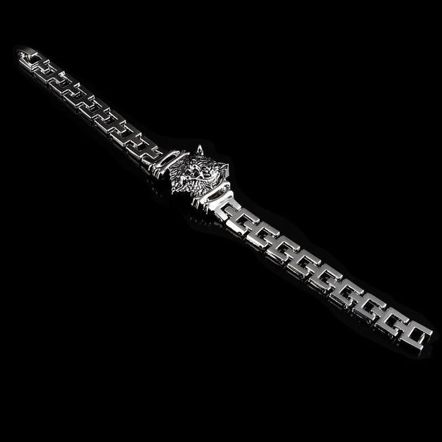 WOLF- Stainless Steel Charm bracelet - Indigo-Temple