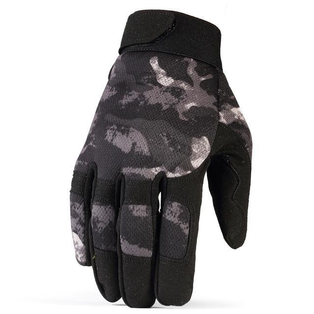 Premium Breathable Tactical Full Finger Gloves - Indigo-Temple