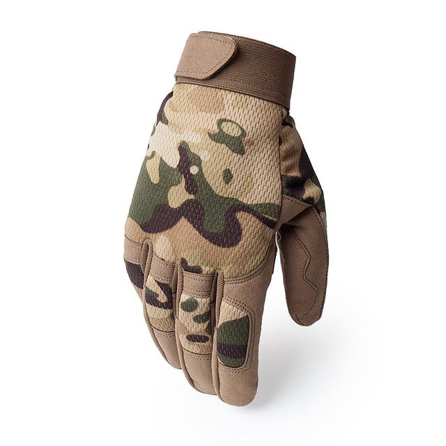 Premium Breathable Tactical Full Finger Gloves - Indigo-Temple