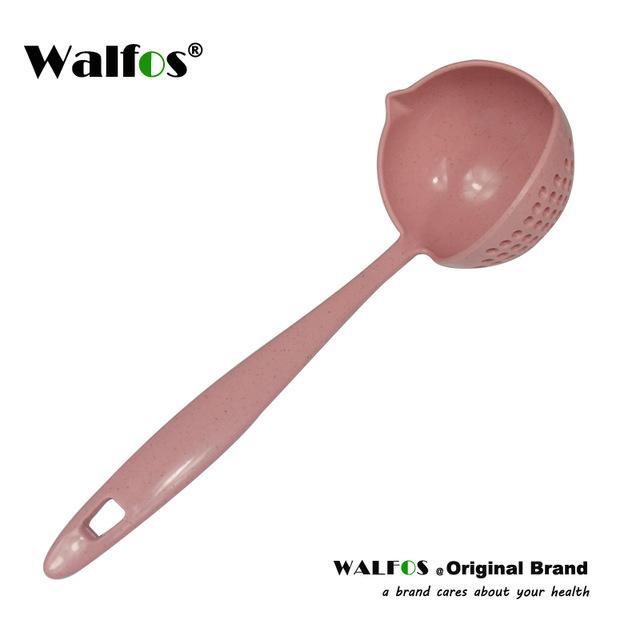 2 in 1 Long Handle Soup Filter-Spoon - Indigo-Temple