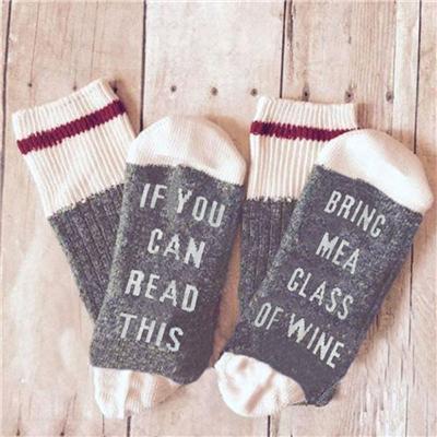 Funny Creative Unisex Socks (Wine/Beer/Coffee) - Indigo-Temple