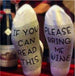 Funny Creative Unisex Socks (Wine/Beer/Coffee) - Indigo-Temple