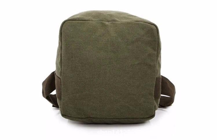 Army Canvas Bucket Bag - Indigo-Temple