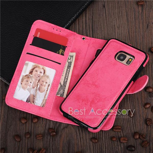 2-IN-1 PU-Leather Magnetic Phone Flip Case / Wallet - Indigo-Temple