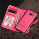 2-IN-1 PU-Leather Magnetic Phone Flip Case / Wallet - Indigo-Temple