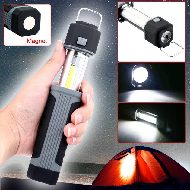 2 in 1 COB Magnetic LED Torch - Indigo-Temple