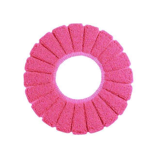 Warm & Comfortable Velvet Toilet Seat Cushion (2pcs) - Indigo-Temple