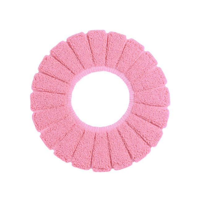 Warm & Comfortable Velvet Toilet Seat Cushion (2pcs) - Indigo-Temple