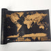 Deluxe Personalized World Scratch Map - Indigo-Temple