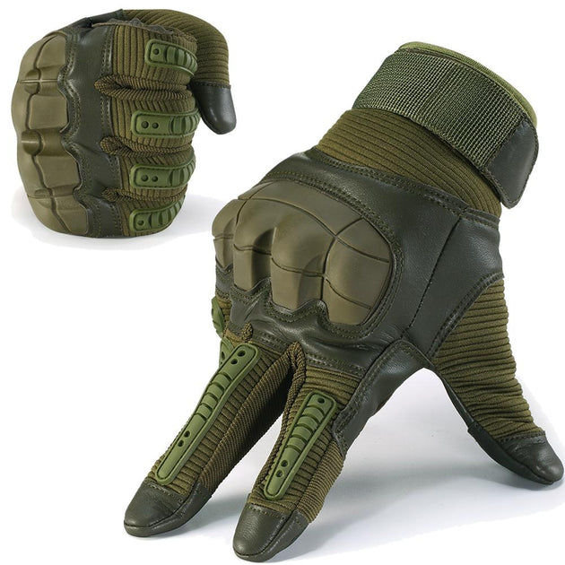 Touch Screen Military Full Finger Gloves - Indigo-Temple
