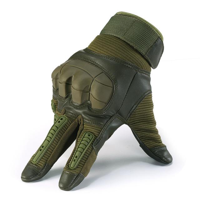 Touch Screen Military Full Finger Gloves - Indigo-Temple
