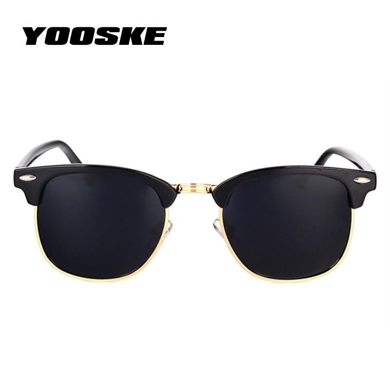 YOOSKE™ Polarized Unisex Retro Sunglasses - Indigo-Temple