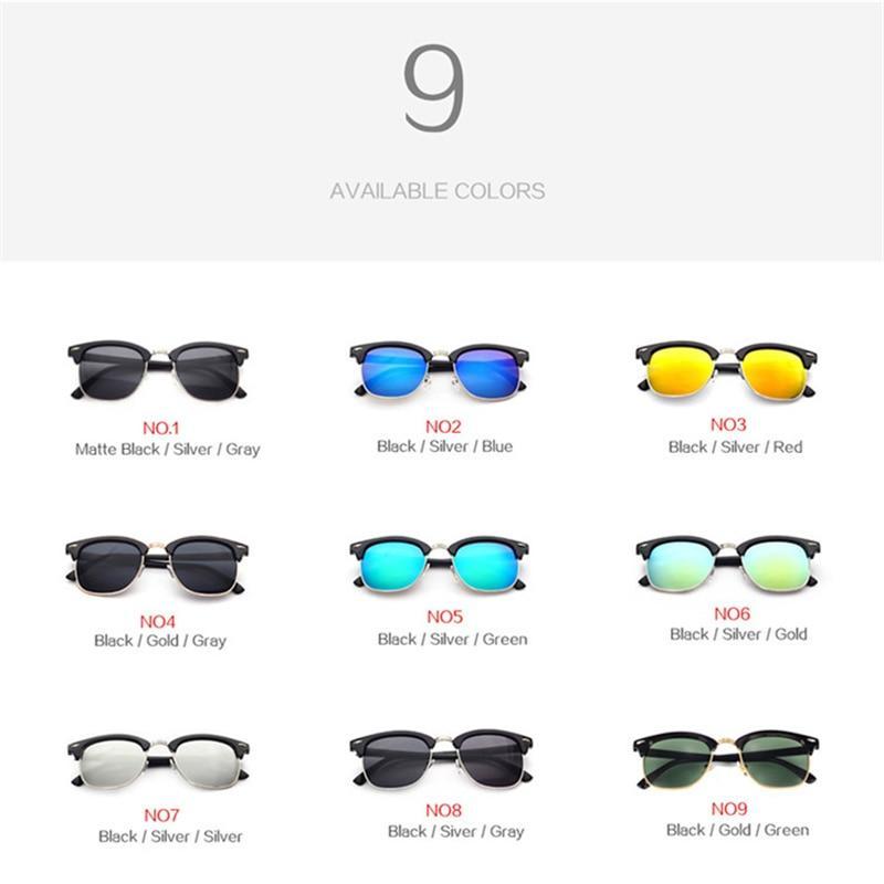 YOOSKE™ Polarized Unisex Retro Sunglasses - Indigo-Temple