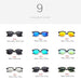 YOOSKE™ Polarized Unisex Retro Sunglasses - Indigo-Temple