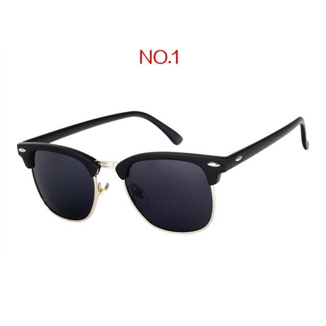 YOOSKE™ Polarized Unisex Retro Sunglasses - Indigo-Temple
