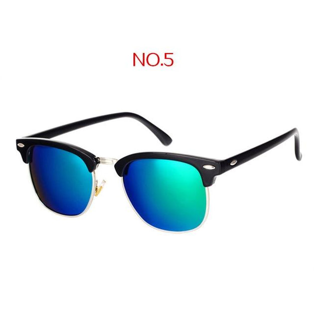 YOOSKE™ Polarized Unisex Retro Sunglasses - Indigo-Temple