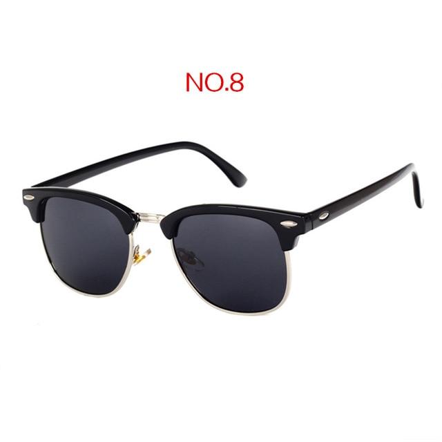 YOOSKE™ Polarized Unisex Retro Sunglasses - Indigo-Temple