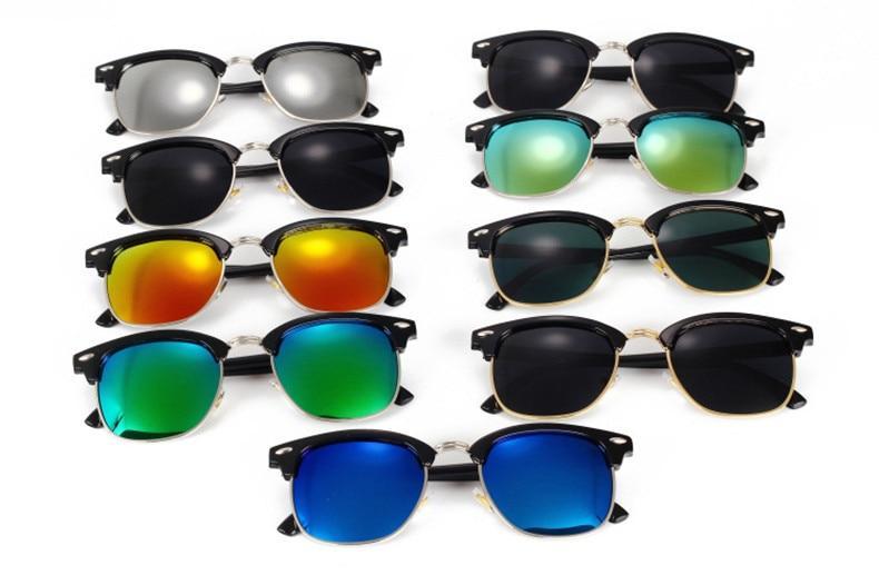YOOSKE™ Polarized Unisex Retro Sunglasses - Indigo-Temple