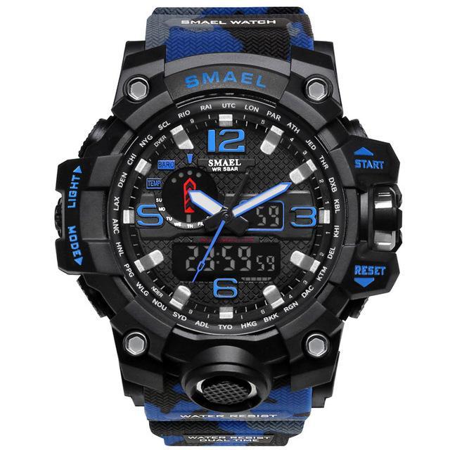 ZR - 660 SMAEL™ Waterproof & Shockproof Tactical Watch - Indigo-Temple