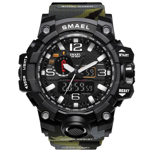 ZR - 660 SMAEL™ Waterproof & Shockproof Tactical Watch - Indigo-Temple