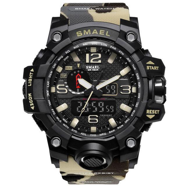 ZR - 660 SMAEL™ Waterproof & Shockproof Tactical Watch - Indigo-Temple