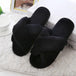 Women Faux Fur  Winter Slippers - Indigo-Temple