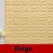DIY 3D Waterproof Brick Wallpaper (2 pcs) - Indigo-Temple