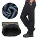 Double Layer Military Flannel Lined Cargo Pants - Indigo-Temple