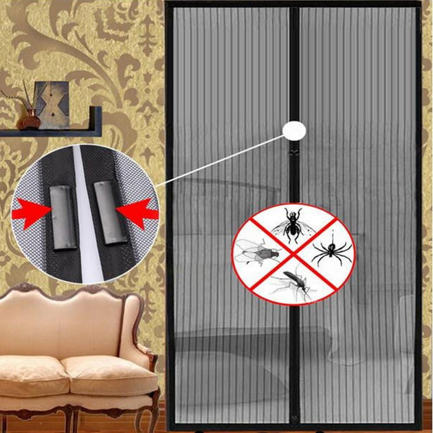 Magic Magnetic Mesh Screen Door - Indigo-Temple